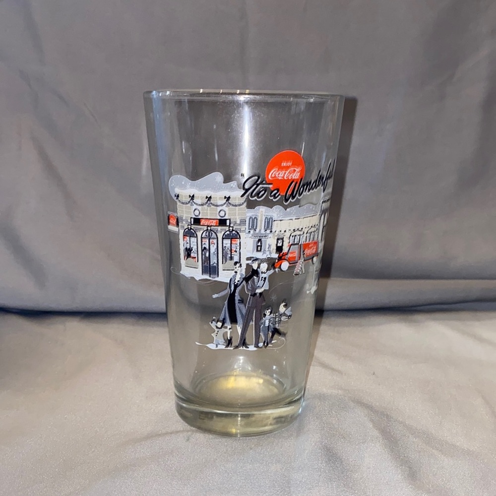 Vintage Coca Cola it’s a wonderful life glass